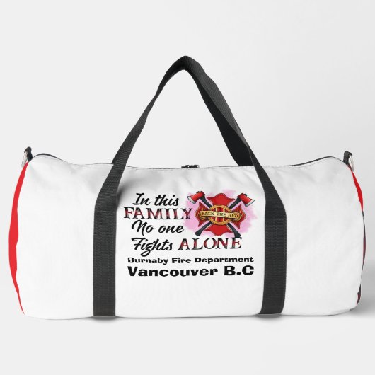 Family Fights Together Back Red Plunjezak (Voorkant)