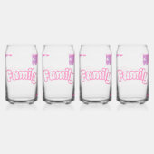 Family Flower Mug Blikvorm Glas (Achterkant)