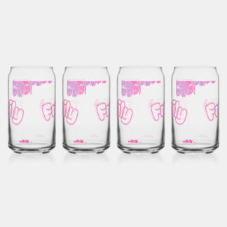 Family Flower Mug Blikvorm Glas