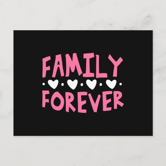 Family Forever Briefkaart (Voorkant)