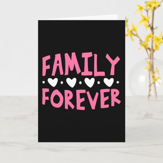 Family Forever Kaart (Gele Bloem)