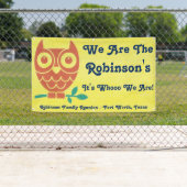 Family Friendly Owl Banner (Insitu)