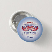 Family Frolic Mustache Ronde Button 3,2 Cm (Voorkant /achterkant)