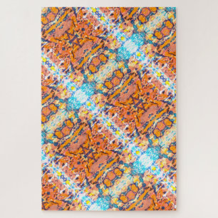 Family Fun Abstract Painted Kaleidoscope Mosaic Legpuzzel