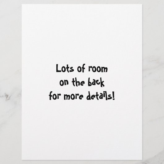 Family Fun Day Flyer (Achterkant)