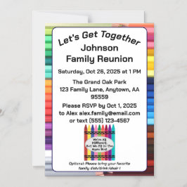 Family Fun Reunion Magnetic Card Magnetische Uitnodiging