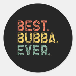 Family Funny Retro Beste Bub Ooit Ronde Sticker