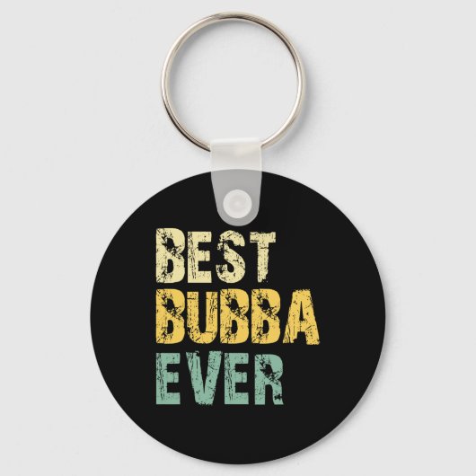 Family Funny Retro Beste Bub Ooit Sleutelhanger (Voorkant)