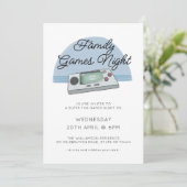 Family Games Night Gaming Console Gamer Kaart (Staand voorkant)
