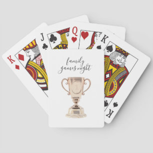 Family Games Night Number One Trophy Pokerkaarten