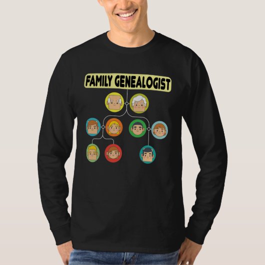 Family Genealogist I Know Which Branch The Nuts Ca T-shirt (Voorkant)