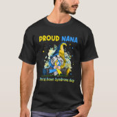 Family Gnome Proud Nana Down Syndrome Awareness T2 T-shirt (Voorkant)