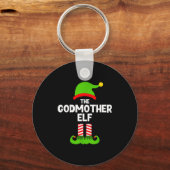 Family Godmother Elf Christmas Matching Pajama Fun Sleutelhanger (Voorkant)
