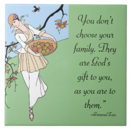 FAMILY GOD'S GIFT DECORATIVE TILE TEGELTJE