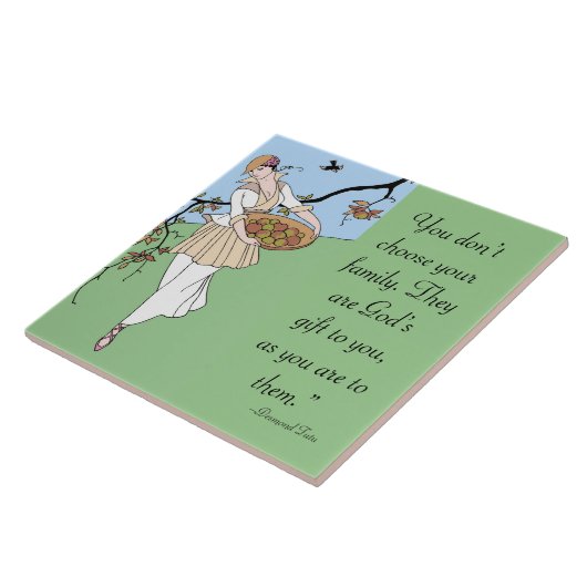 FAMILY GOD'S GIFT DECORATIVE TILE TEGELTJE (Zijkant)