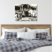 Family Group, c.1900 (foto) Canvas Afdruk (Insitu (Slaapkamer))