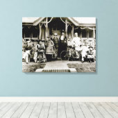 Family Group, c.1900 (foto) Canvas Afdruk (Insitu (Houten vloer))