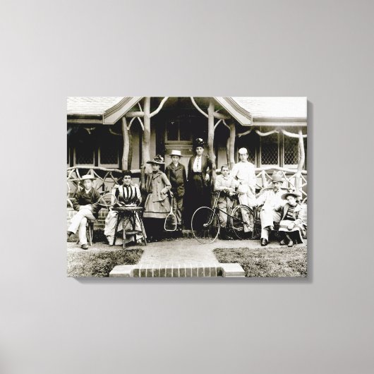 Family Group, c.1900 (foto) Canvas Afdruk (Voorkant)