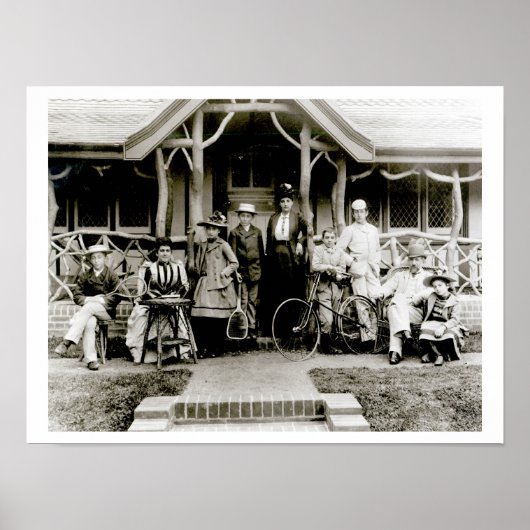 Family Group, c.1900 (foto) Poster (Voorkant)