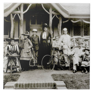 Family Group, c.1900 (foto) Tegeltje