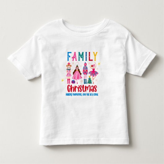Family Group Funny Christmas , Nutcracker Ballet Kinder Shirts (Voorkant)