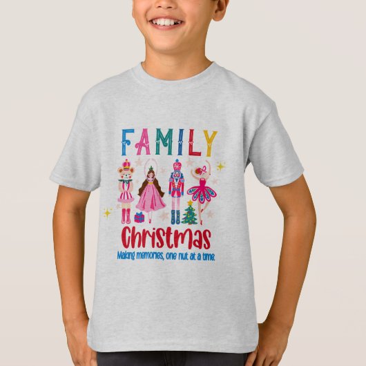 Family Group Funny Christmas , Nutcracker Ballet T-shirt (Voorkant)