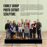 Family Group Photo Cutout Sculpture Staand Fotobeeldje<br><div class="desc">Ontketen de kracht van uw gekoesterde familiemomenten met de Family Group Photo Cutout Sculpture. Dit innovatieve product biedt een unieke en boeiende manier om uw dierbaren in een geheel nieuw licht te presenteren. Met slechts een paar eenvoudige stappen kunt u uw gewone familiefoto omzetten in een opmerkelijk kunstwerk. Gebruik een...</div>