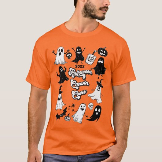 Family Halloween Cousin Crew T-shirt (Voorkant)