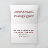 Family Heirloom Natitivity Scene met kerstkaart Feestdagen Kaart (Binnen)