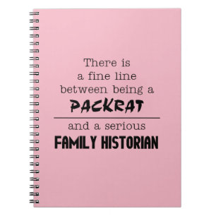 Family Historian Notitieboek (Pas uw kleur aan)
