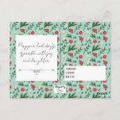 Family Holiday kerstfoto Editable Briefkaart (Achterkant)