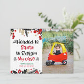 Family Holiday-kerstfotokaart (Staand voorkant)