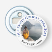 Family Holiday Memories Button Flesopener (Voorkant)