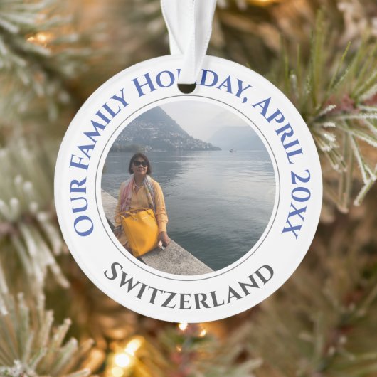 Family Holiday Memories Ornament (Boom)
