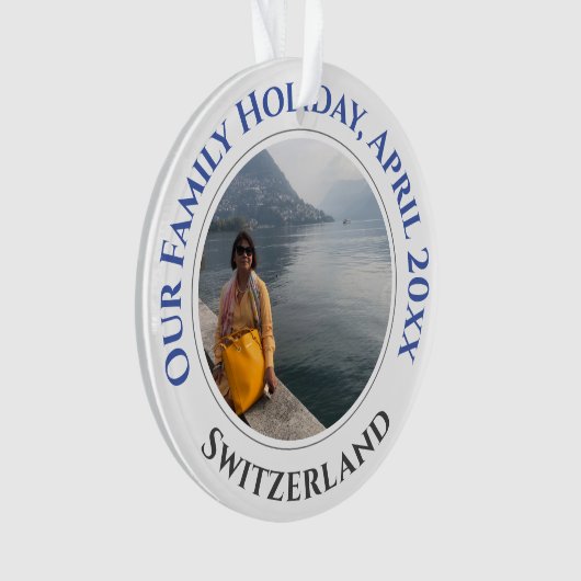 Family Holiday Memories Ornament (voorkant)