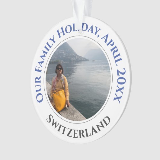 Family Holiday Memories Ornament (voorkant)
