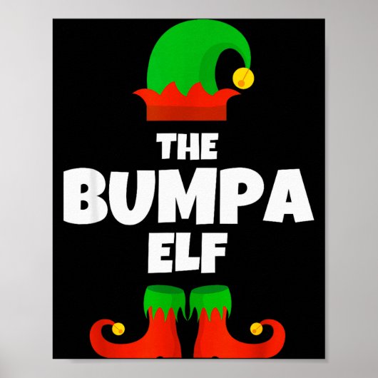 Family I'm The Bumpa Elf Christmas Matching Pajama Poster (Voorkant)