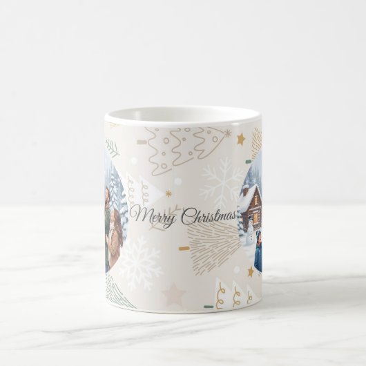 Family in the Snow Mug – Cozy Christmas Gift for L Koffiemok (Center)