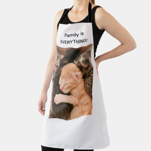 Family Is Everything, Kitten Apron Schort (Insitu)