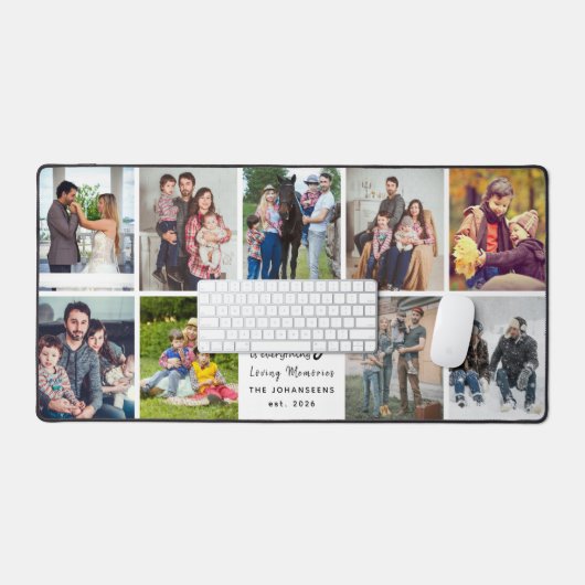 Family is Everything Script Custom Photo Collage Bureaumat (Keyboard & Muis)