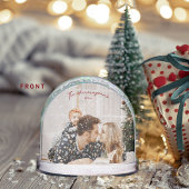 Family is Forever Red Script Christmas Snow Globe Sneeuwbol