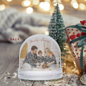 Family is Forever Red Script Christmas Snow Globe Sneeuwbol