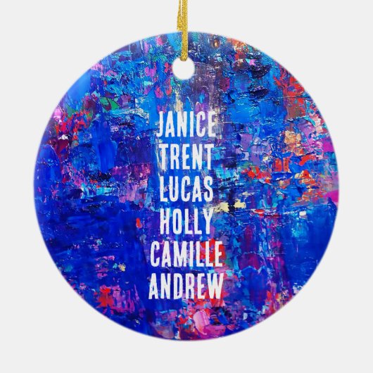 Family Keepsake Keramisch Ornament (Achterkant)