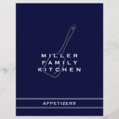 Family Kitchen Appetizer Divider | Zeemacht en wit (Achterkant)