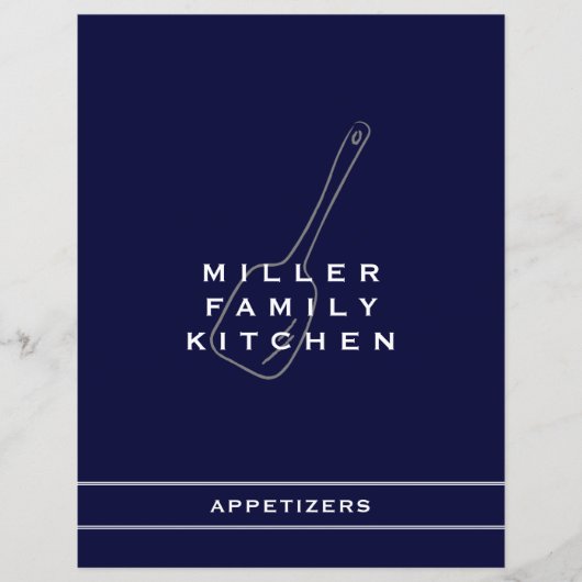 Family Kitchen Appetizer Divider | Zeemacht en wit (Voorkant)