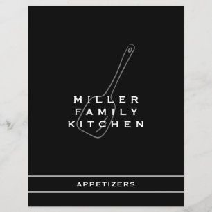 Family Kitchen Appetizer Divider   Zwart-wit