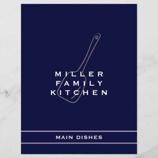 Family Kitchen Main Dish Divider | Zeemacht en wit (Achterkant)