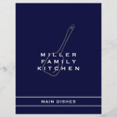 Family Kitchen Main Dish Divider | Zeemacht en wit (Voorkant)