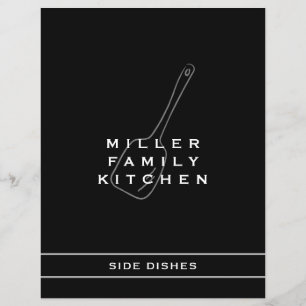 Family Kitchen Side Dish Divider Zwart-wit