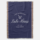Family Lake House Coastal Custom Decor Deken (Voorkant Verticaal)